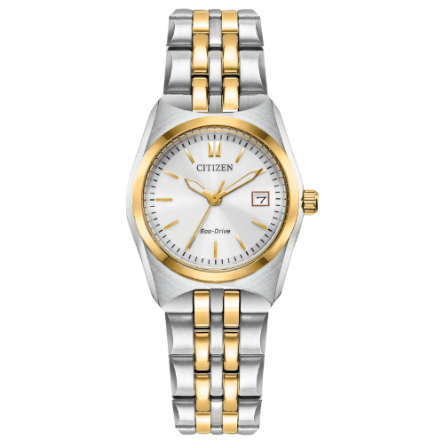 Citizen Corso White Dial Stainless Steel Two-Tone Watch EW2299-50A