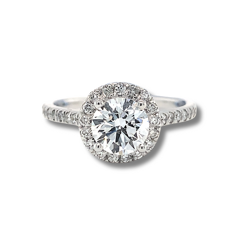 14kt White Gold 1.34 TDW Round Brilliant Lab Grown Diamond Ring