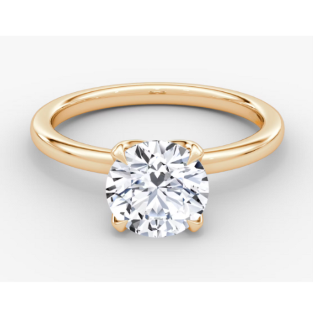 14kt Rose Gold 2.75 TDW Round Brilliant Lab Grown Diamond Ring