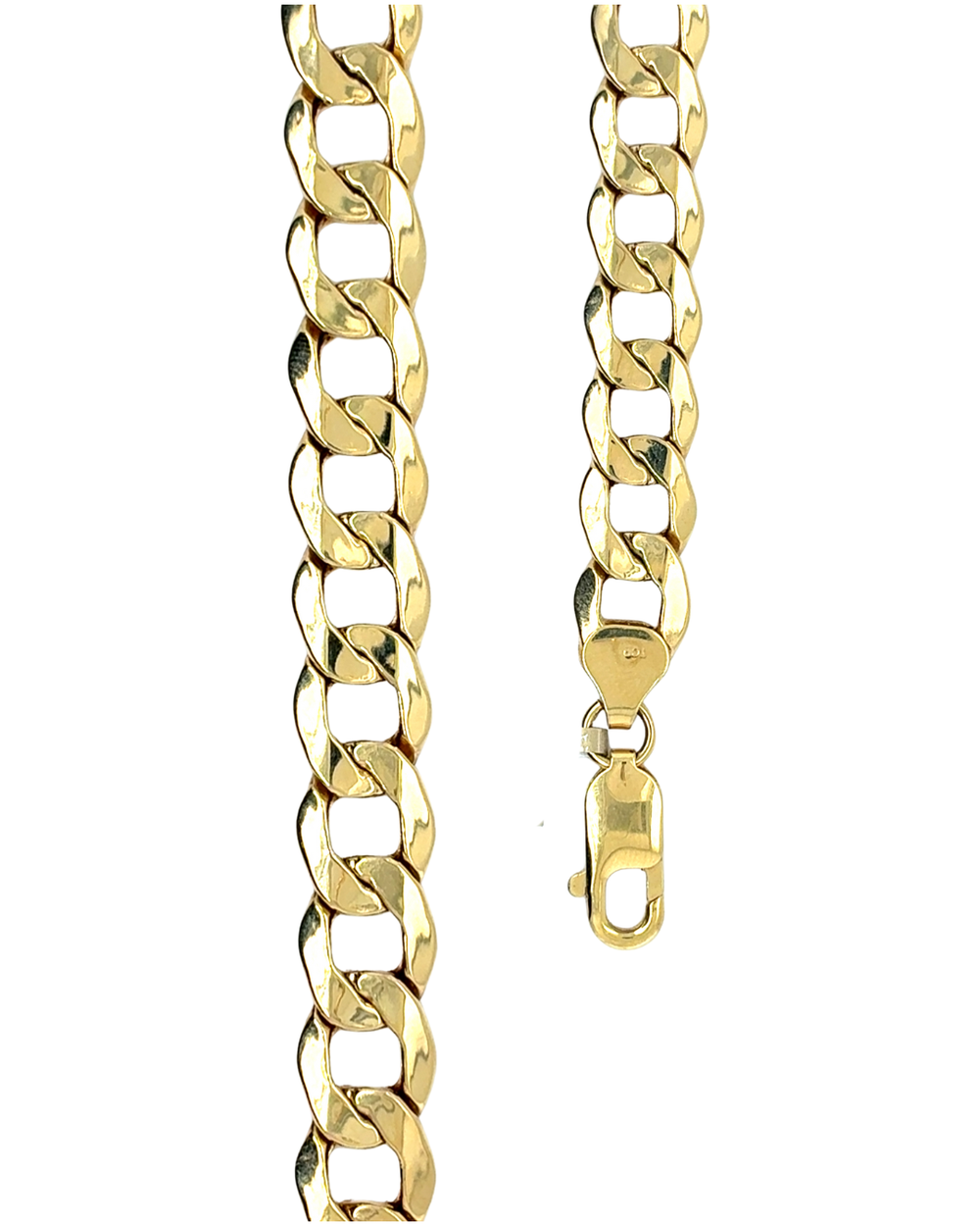 10kt Yellow Gold 3.5mm 7.5" Curb Link Bracelet