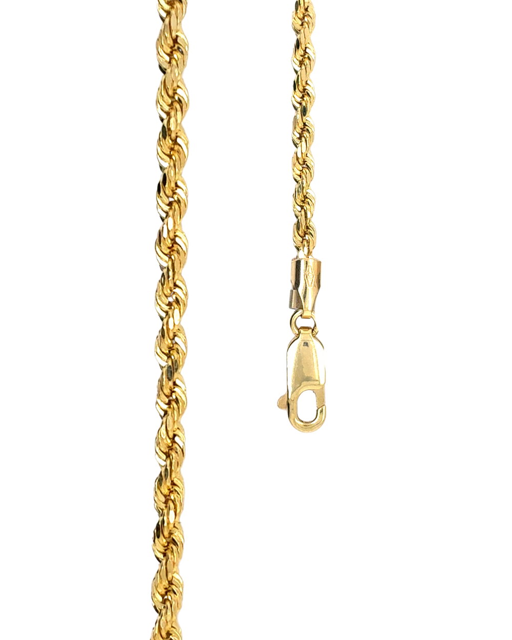 10kt Yellow Gold 2.5mm 7.5" Rope Bracelet