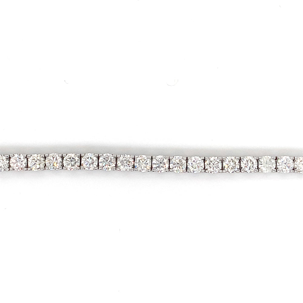 10KT White Gold Natural Diamond 7ct TW Tennis Bracelet