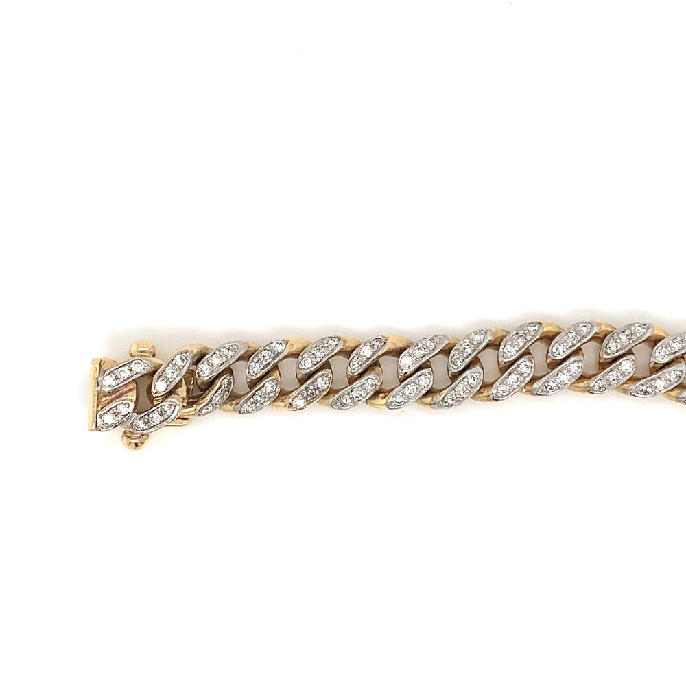 10KT Yellow Gold Natural Diamond 2.75TW Bracelet