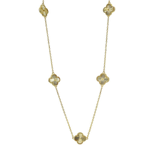 Gold Plated Sterling Silver Fancy Necklace