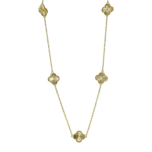 Gold Plated Sterling Silver Fancy Necklace