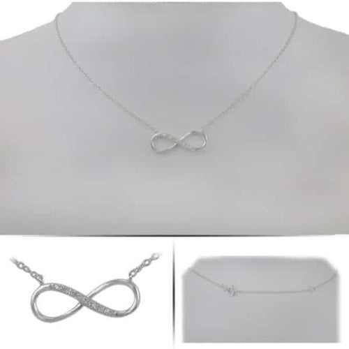Sterling Silver Infinity with CZ