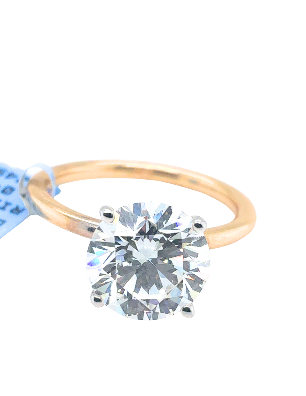 14kt Yellow Gold 3.03TDW RBC Lab Grown Diamond Engagement Ring