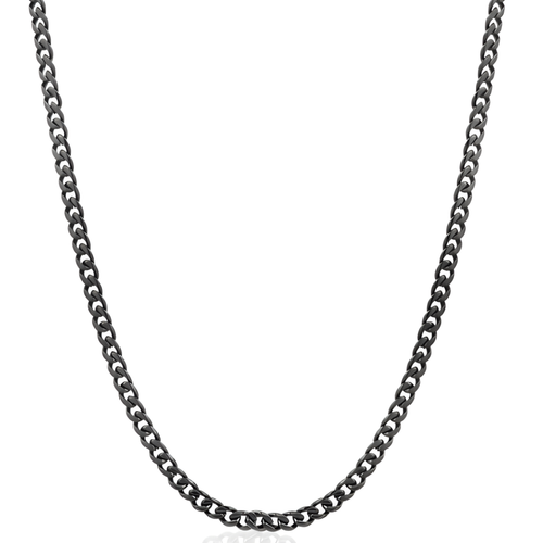 Italgem Stainless Steel Black Curb Chain