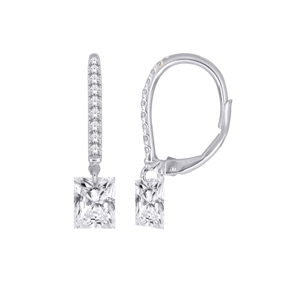 10kt White Gold 1.00TDW Lab Grown Diamond Earrings