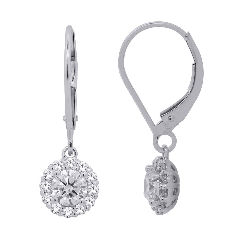 10kt White Gold 1.00 TDW Lab Grown Diamond Earrings