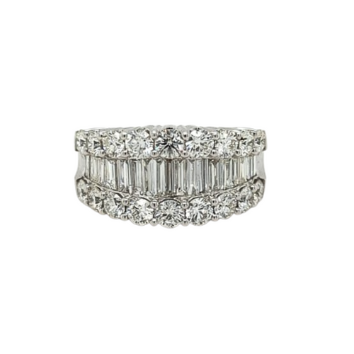 14kt White Gold 2.85TDW Diamond Ring