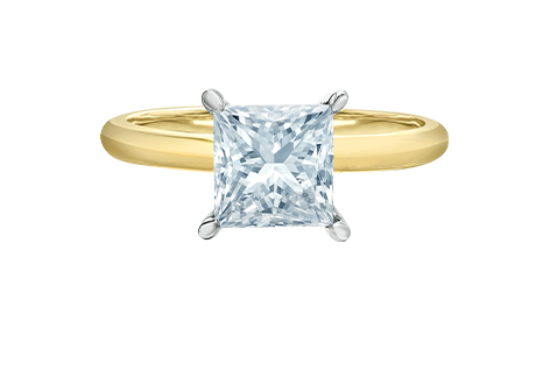 0.53ct Princess Cut Lab Grown Diamond Ring