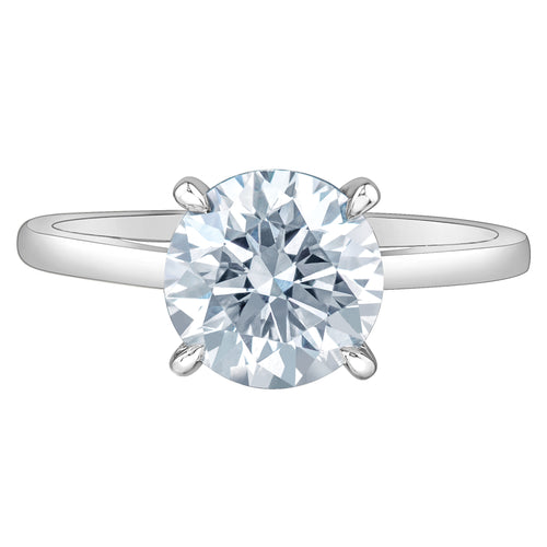 The Cathedral Classic - Round Brilliant Lab Grown Diamond Solitaire - Customizable Engagement Ring