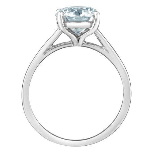 The Cathedral Classic - Round Brilliant Lab Grown Diamond Solitaire - Customizable Engagement Ring