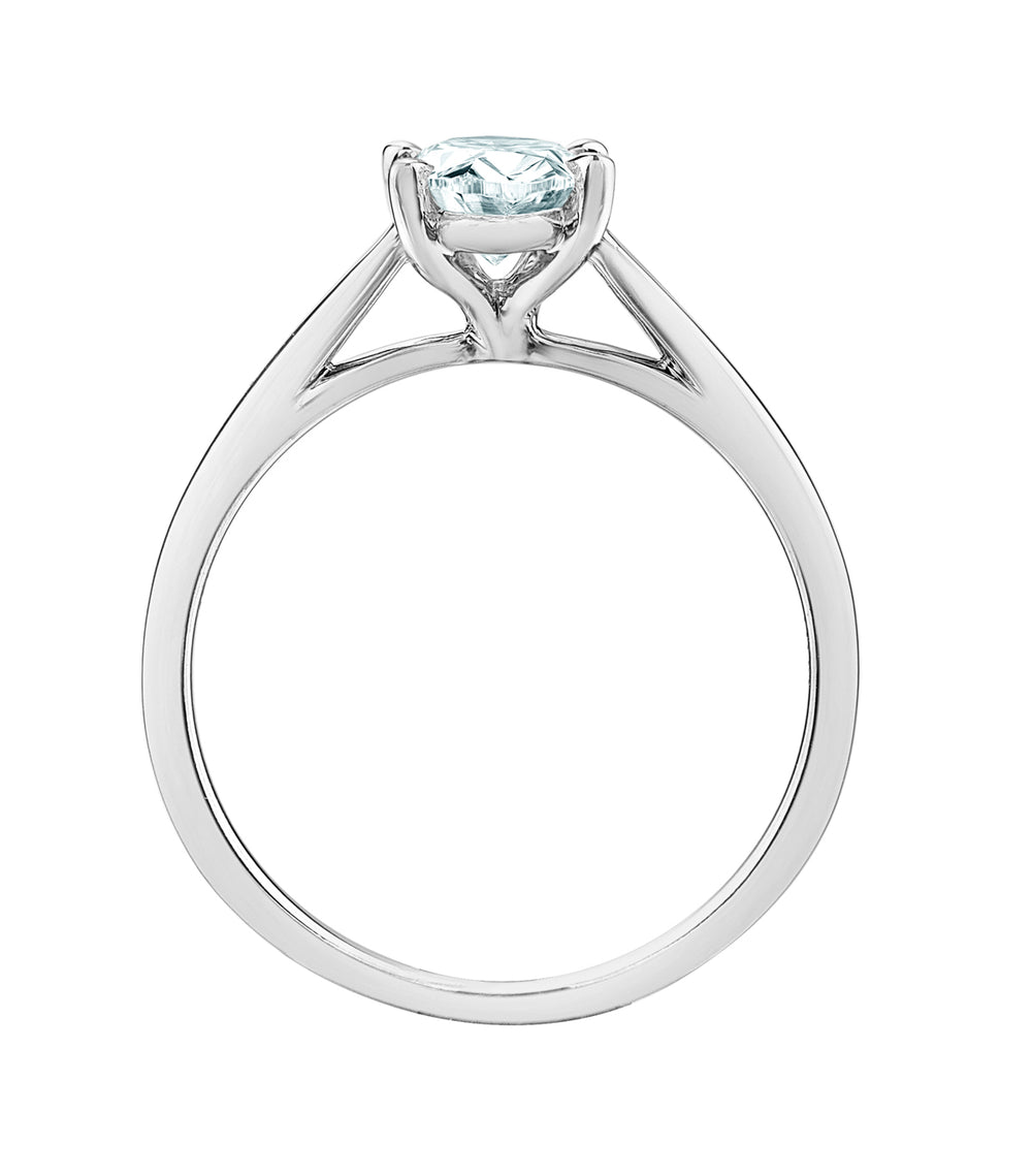 The Cathedral Classic - Oval Lab Grown Diamond Solitaire - Customizable Engagement Ring