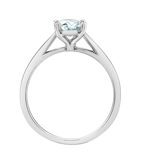 The Cathedral Classic - Oval Lab Grown Diamond Solitaire - Customizable Engagement Ring