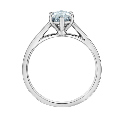 The Cathedral Classic - Marquise Lab Grown Diamond Solitaire - Customizable Engagement Ring