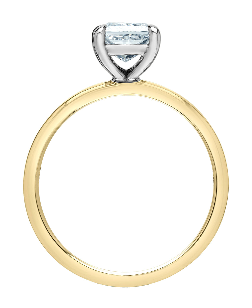 The Petite Peg - Princess Cut Lab Grown Diamond Solitaire - Engagement Ring