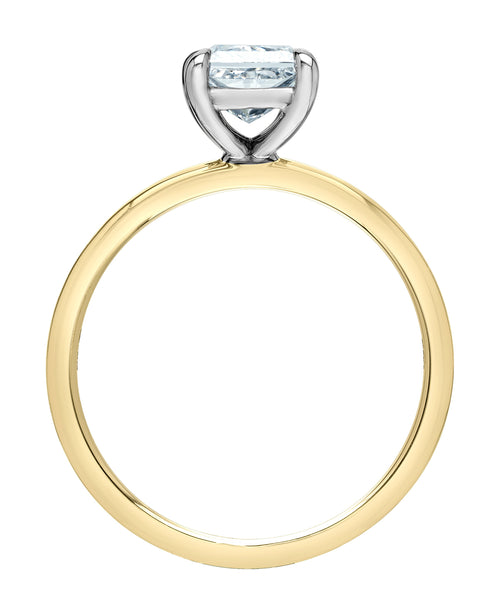 The Petite Peg - Princess Cut Lab Grown Diamond Solitaire - Engagement Ring