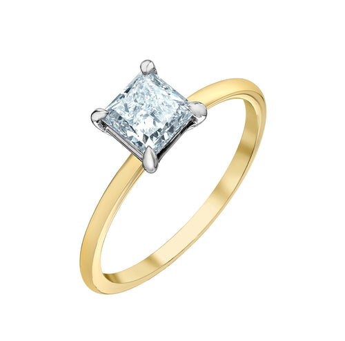 The Petite Peg - Princess Cut Lab Grown Diamond Solitaire - Engagement Ring