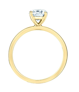 The Petite Peg - Round Brilliant Lab Grown Diamond Solitaire - Customizable Engagement Ring