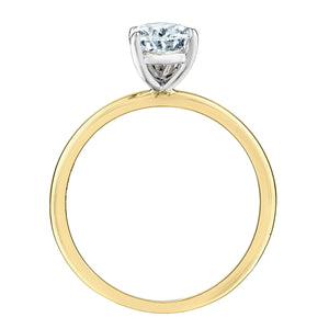 The Petite Peg - Pear Cut Lab Grown Diamond Solitaire - Customizable Engagement Ring