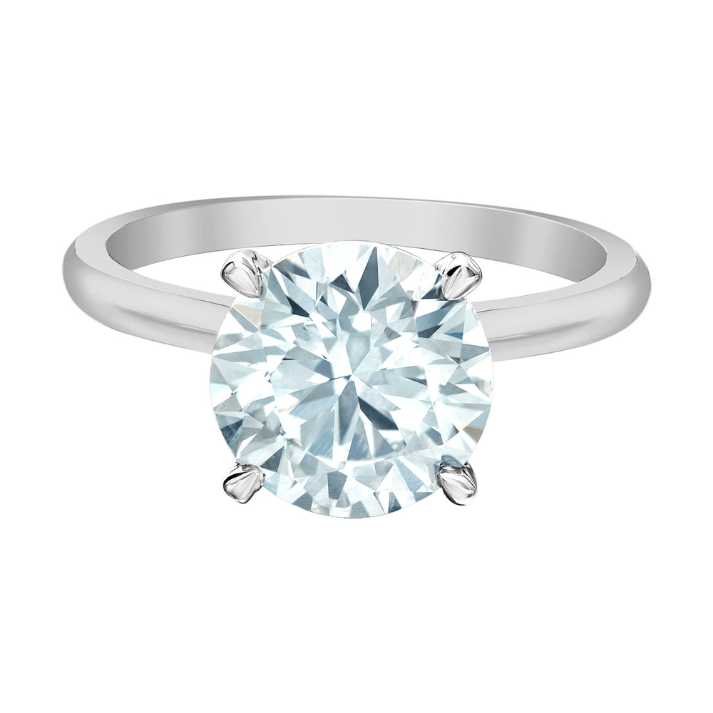 The Soft Knife Edge Solitaire - Customizable Lab Grown Diamond Engagement Ring