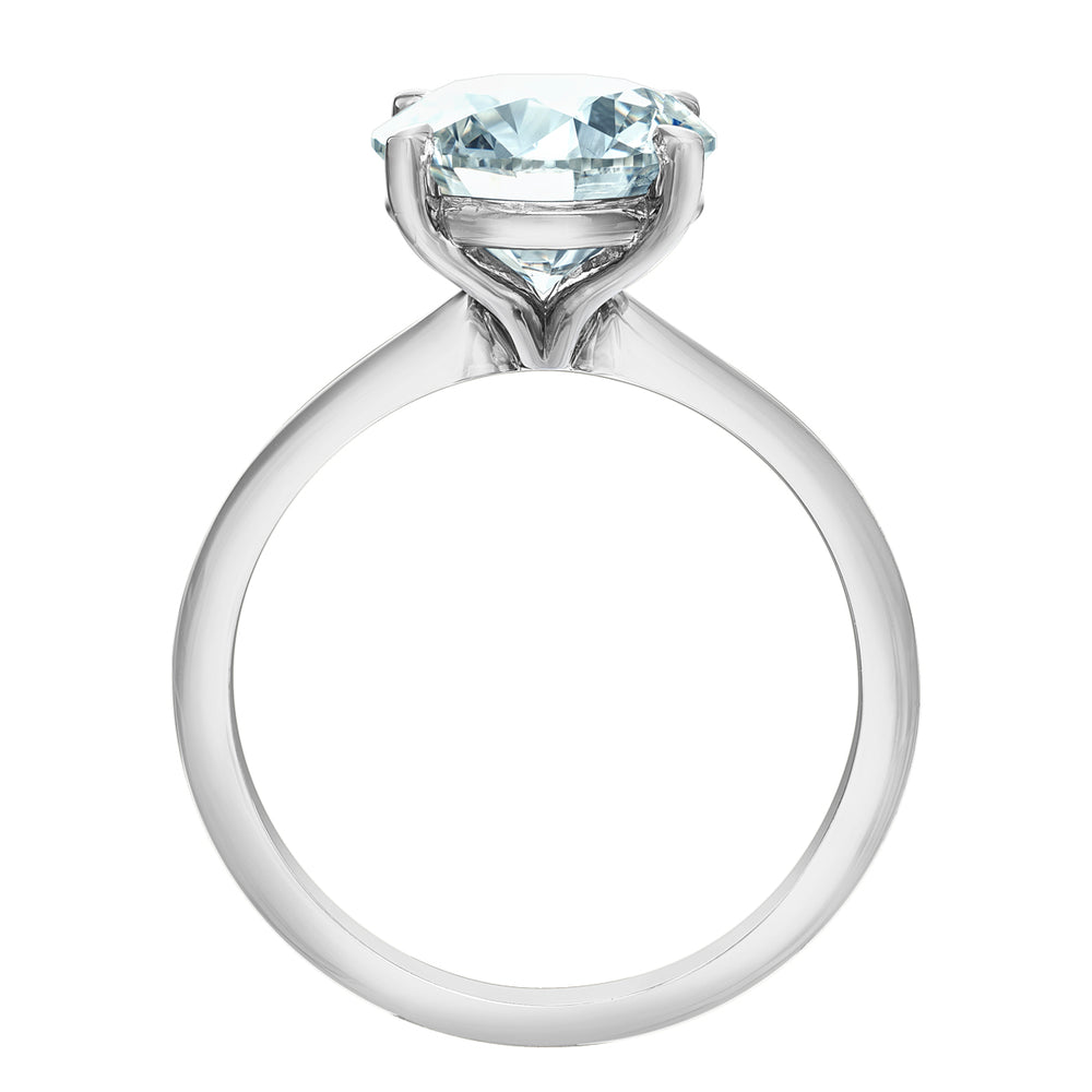 The Soft Knife Edge Solitaire - Customizable Lab Grown Diamond Engagement Ring