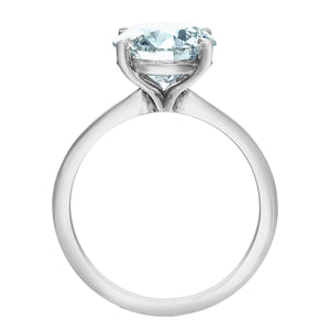 The Soft Knife Edge Solitaire - Customizable Lab Grown Diamond Engagement Ring