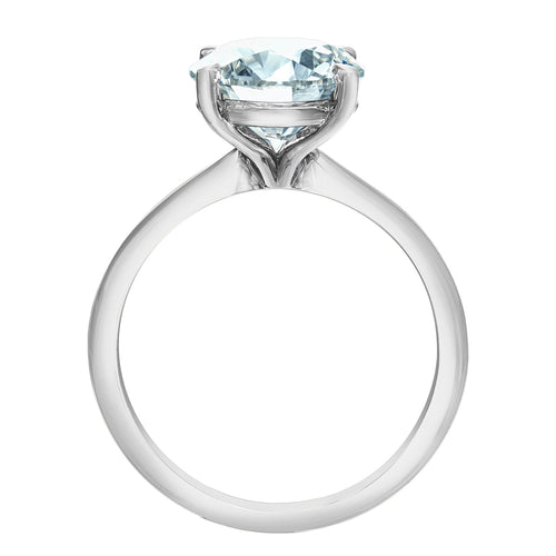The Soft Knife Edge Solitaire - Customizable Lab Grown Diamond Engagement Ring