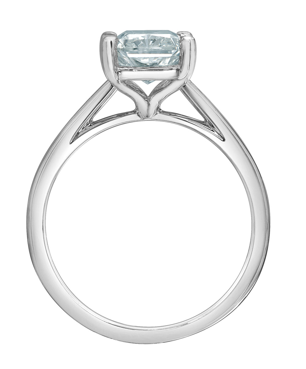 The Cathedral Classic - Radiant Cut Lab Grown Diamond Solitaire - Customizable Engagement Ring