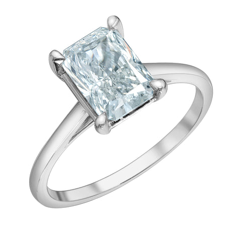 The Cathedral Classic - Radiant Cut Lab Grown Diamond Solitaire - Customizable Engagement Ring