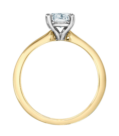 The Cathedral Classic - Radiant Cut Lab Grown Diamond Solitaire - Customizable Engagement Ring