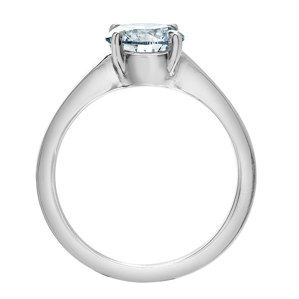The Flared Solitaire - Customizable Lab Grown Diamond Engagement Ring