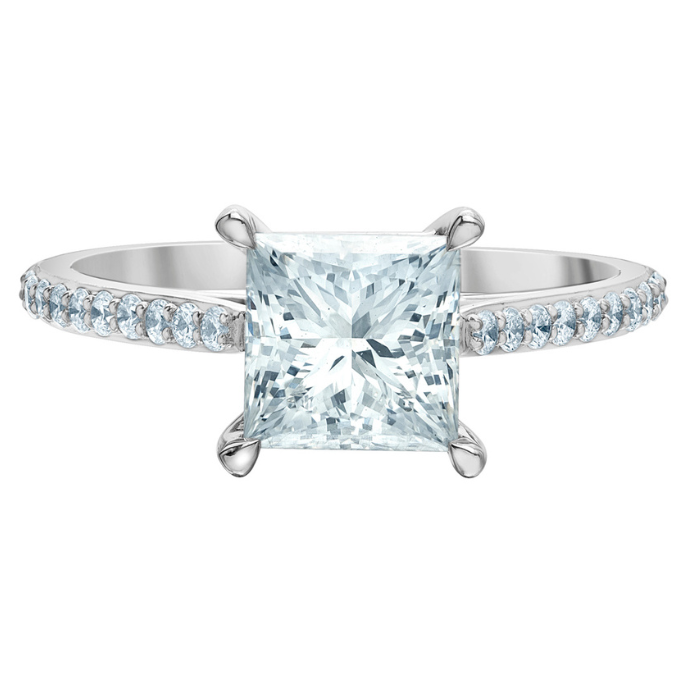 The Pin-Set Cathedral - Customizable Lab Grown Diamond Engagement Ring