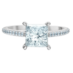 The Pin-Set Cathedral - Customizable Lab Grown Diamond Engagement Ring