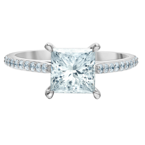 The Pin-Set Cathedral - Customizable Lab Grown Diamond Engagement Ring