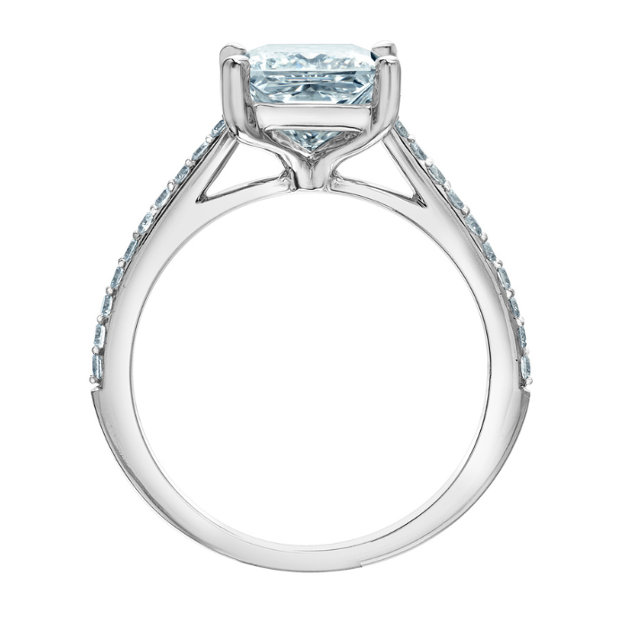 The Pin-Set Cathedral - Customizable Lab Grown Diamond Engagement Ring