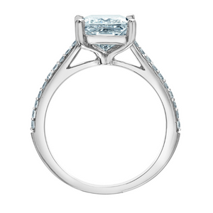 The Pin-Set Cathedral - Customizable Lab Grown Diamond Engagement Ring