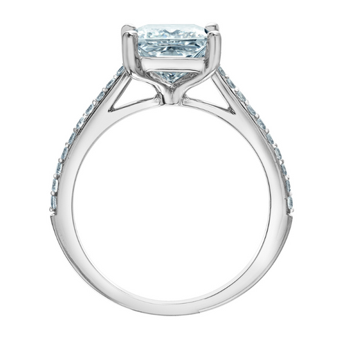The Pin-Set Cathedral - Customizable Lab Grown Diamond Engagement Ring