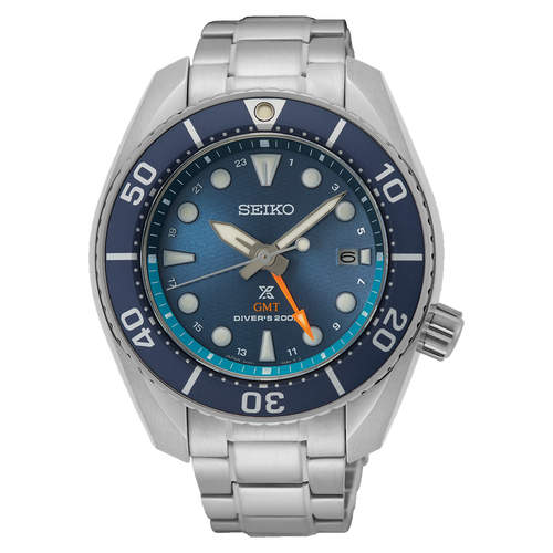 Seiko Prospex "Sea" Solar GMT Watch SKF001J1