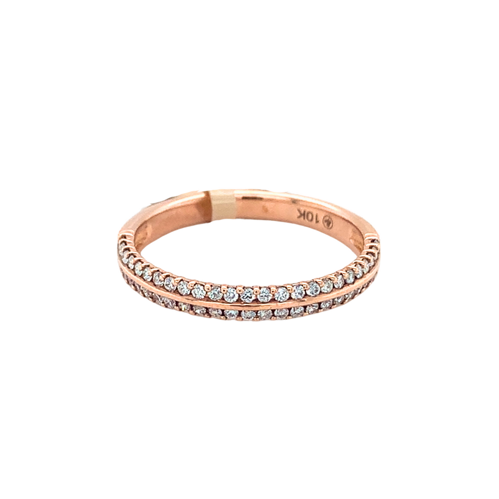 10kt Rose Gold Diamond Band