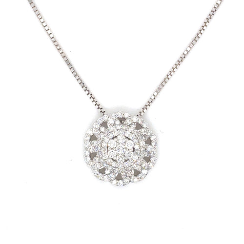 10kt White Gold .50ct Diamond Pendant