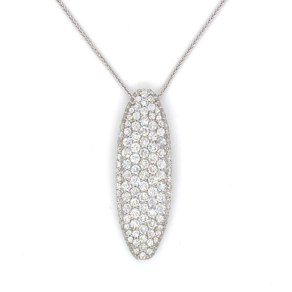 10kt White Gold 2.12ct Diamond Pendant