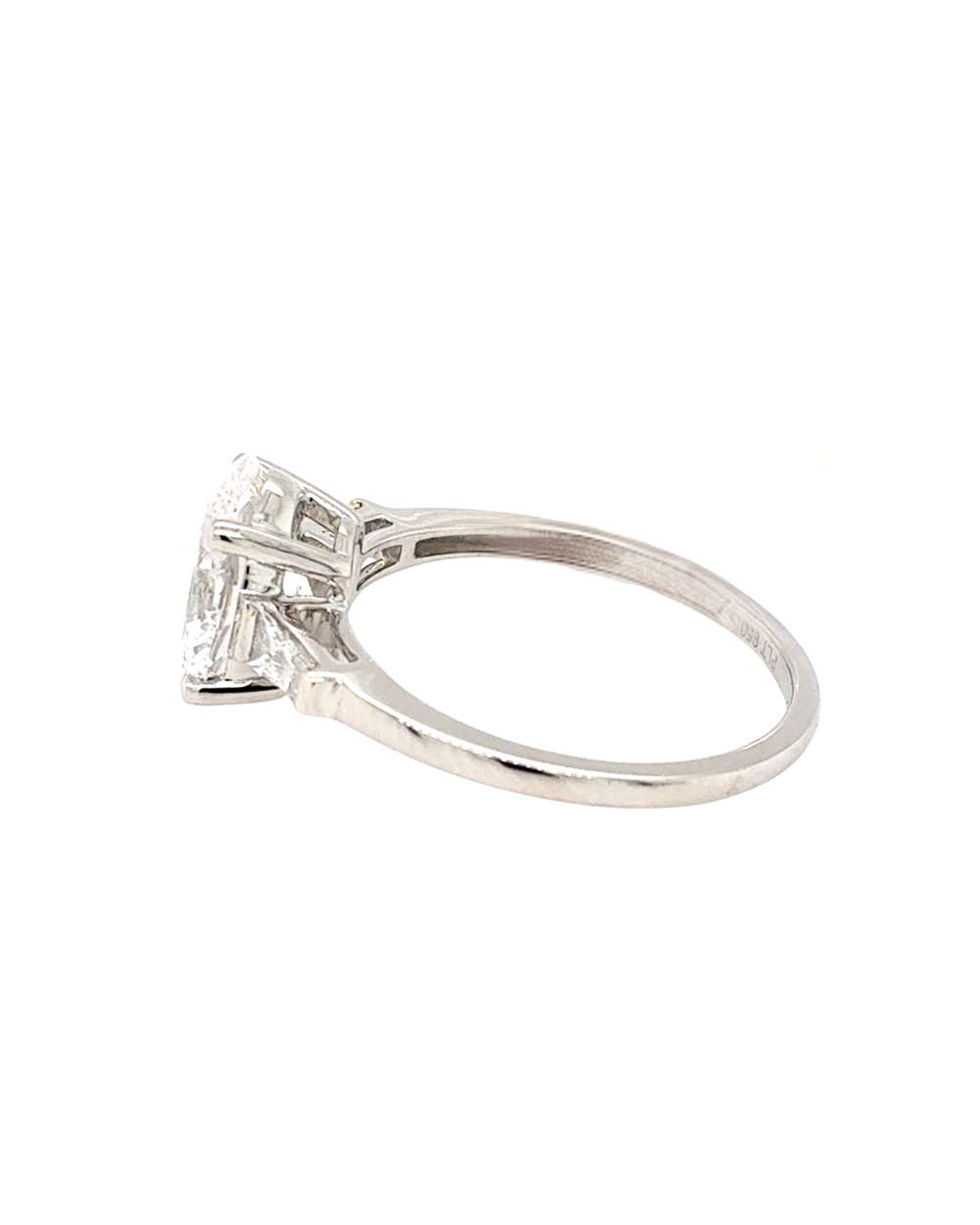 Platinum 2.10TDW Lab Grown Diamond Engagement Ring