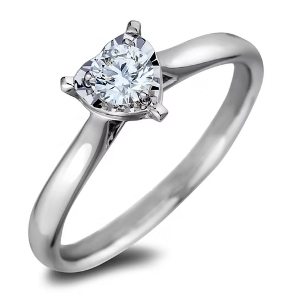 10k White Gold .20ct Canadian Diamond Ring