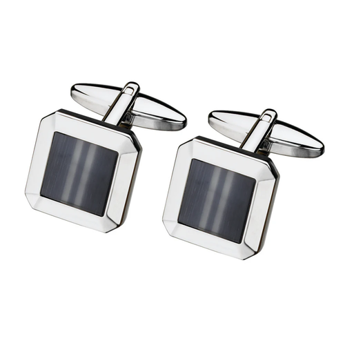 Fibre Optic Stainless Steel Cuff Links