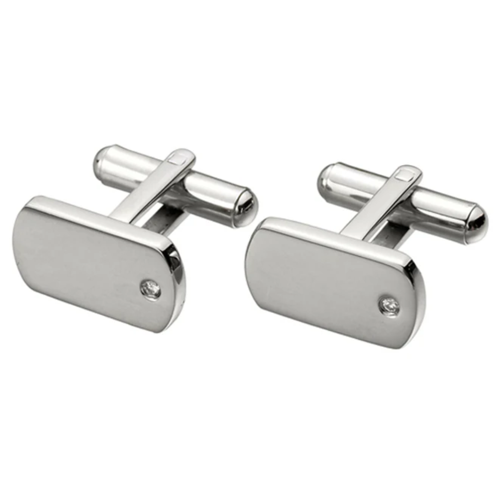 Engravable Stainless Steel Cuff Links