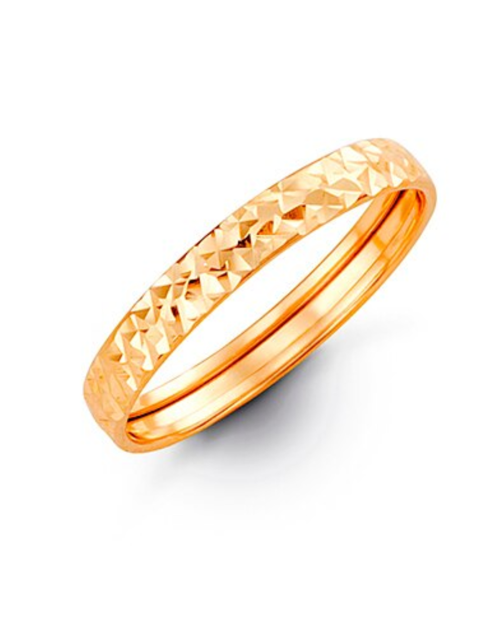 10kt Yellow Gold Diamond Cut Fancy Ring