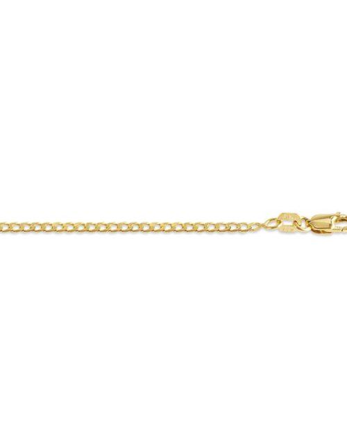 10kt Yellow Gold 3mm Curb Link Bracelet